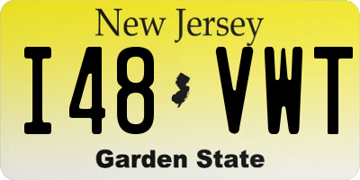 NJ license plate I48VWT