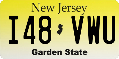 NJ license plate I48VWU