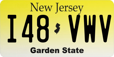 NJ license plate I48VWV