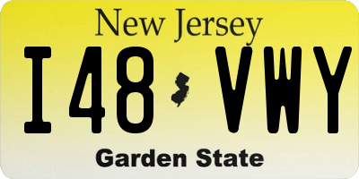 NJ license plate I48VWY