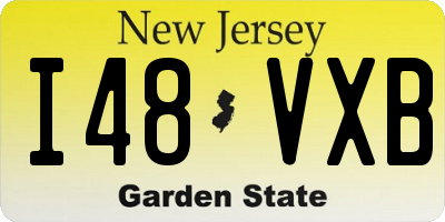 NJ license plate I48VXB