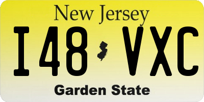 NJ license plate I48VXC