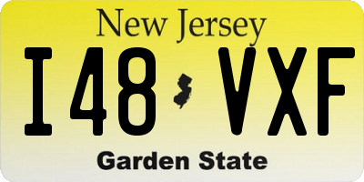 NJ license plate I48VXF