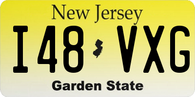 NJ license plate I48VXG