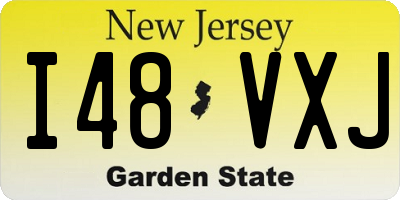 NJ license plate I48VXJ