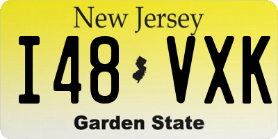NJ license plate I48VXK