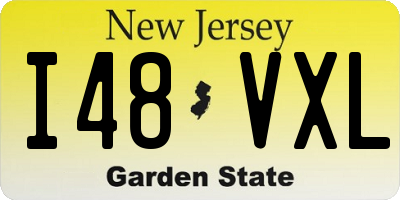 NJ license plate I48VXL