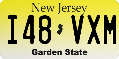 NJ license plate I48VXM