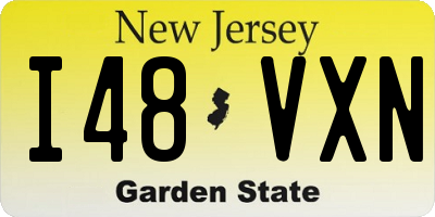 NJ license plate I48VXN