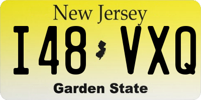 NJ license plate I48VXQ
