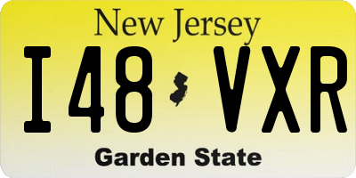 NJ license plate I48VXR