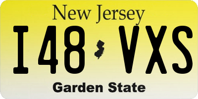 NJ license plate I48VXS