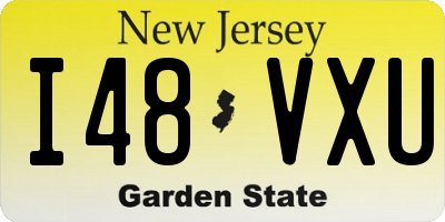 NJ license plate I48VXU