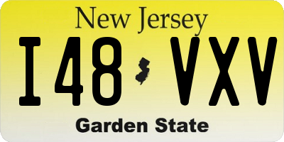 NJ license plate I48VXV