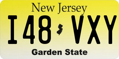 NJ license plate I48VXY