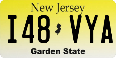 NJ license plate I48VYA