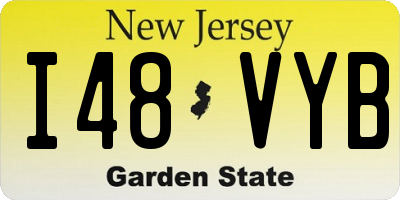 NJ license plate I48VYB