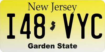 NJ license plate I48VYC