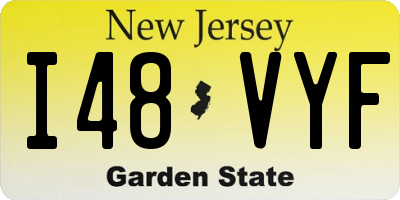 NJ license plate I48VYF