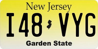 NJ license plate I48VYG