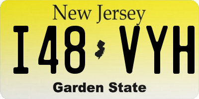 NJ license plate I48VYH