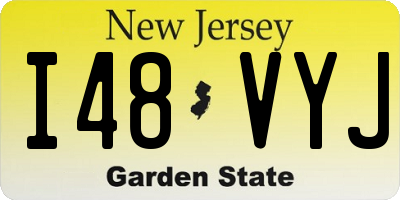 NJ license plate I48VYJ