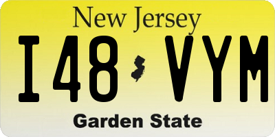 NJ license plate I48VYM