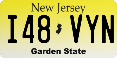 NJ license plate I48VYN
