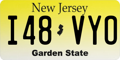 NJ license plate I48VYO