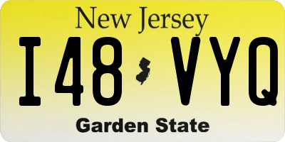 NJ license plate I48VYQ