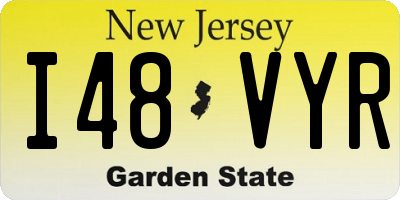 NJ license plate I48VYR