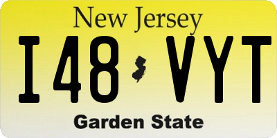 NJ license plate I48VYT
