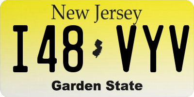 NJ license plate I48VYV