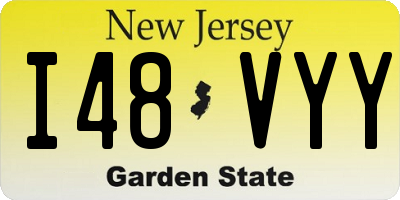 NJ license plate I48VYY