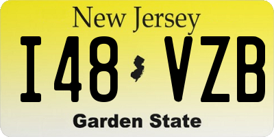 NJ license plate I48VZB