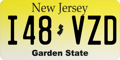NJ license plate I48VZD