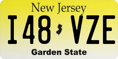 NJ license plate I48VZE