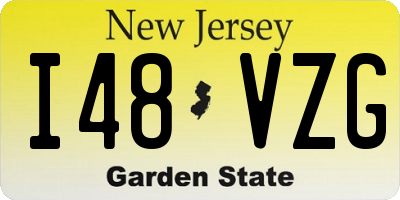 NJ license plate I48VZG