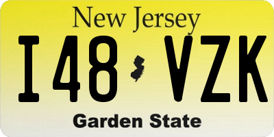 NJ license plate I48VZK