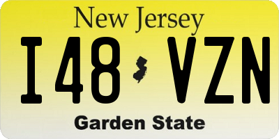 NJ license plate I48VZN