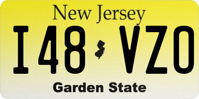 NJ license plate I48VZO