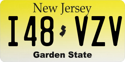 NJ license plate I48VZV