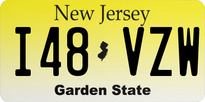 NJ license plate I48VZW