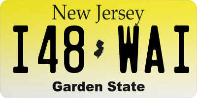 NJ license plate I48WAI