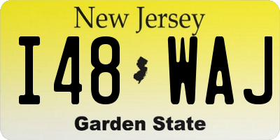 NJ license plate I48WAJ
