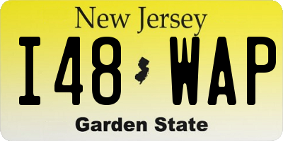 NJ license plate I48WAP