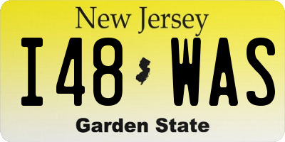 NJ license plate I48WAS