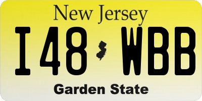 NJ license plate I48WBB
