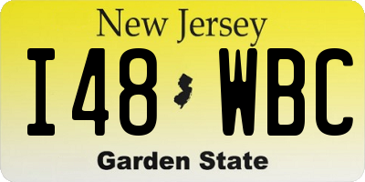 NJ license plate I48WBC