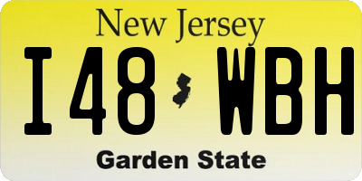 NJ license plate I48WBH